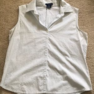 Sleeveless Collared Top